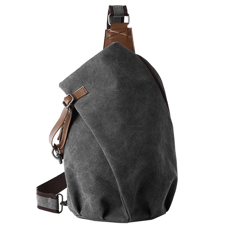 Sling Backpack Shoulder - MTE ELAN Große Retro Canvas Umhängetasche