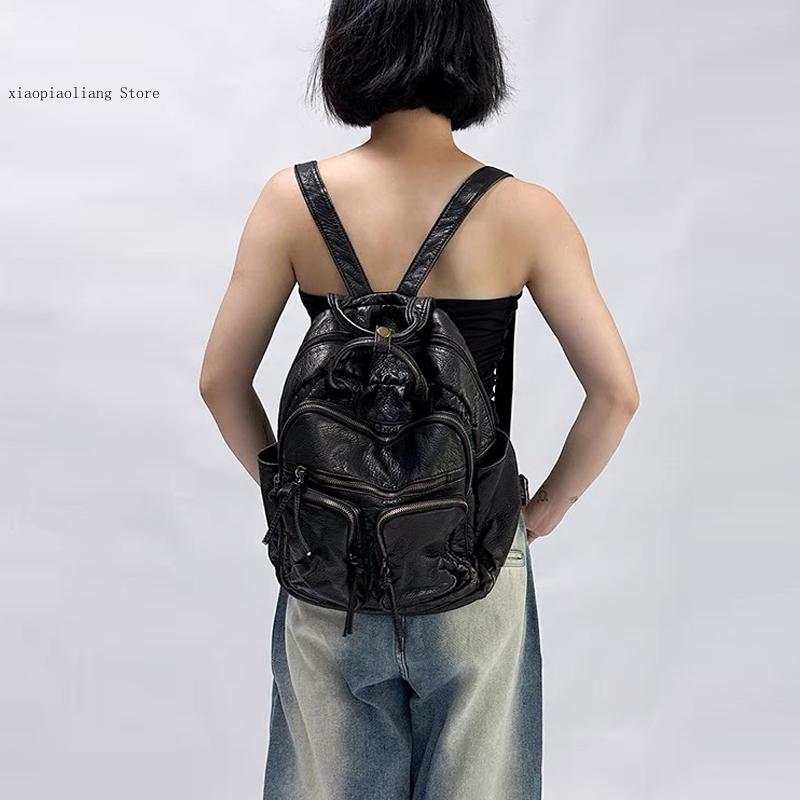 Luxuriöse, weiche, gewaschene  – Leather Backpack Vintage Bewertung und Preis
