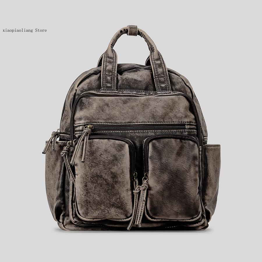 Luxuriöse, weiche, gewaschene  – Leather Backpack Vintage Bewertung und Preis