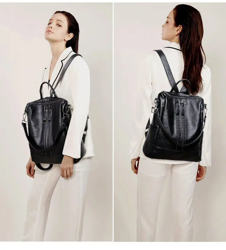 Frauen Weiches Leder Rucksack  – Mini Backpack Purse Bewertung und Preis