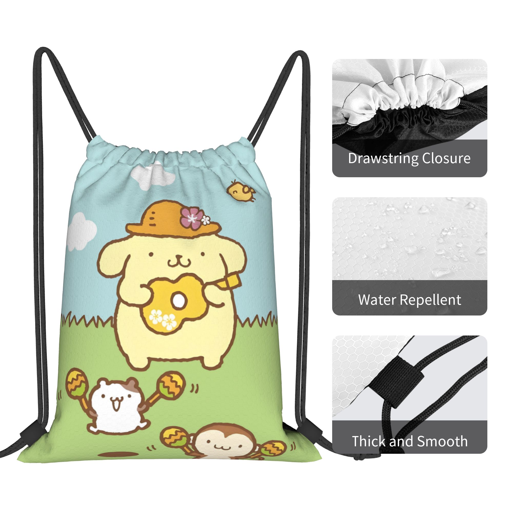 Benutzerdefinierte P-Pompompur – Drawstring Gym Bag Bewertung und Preis