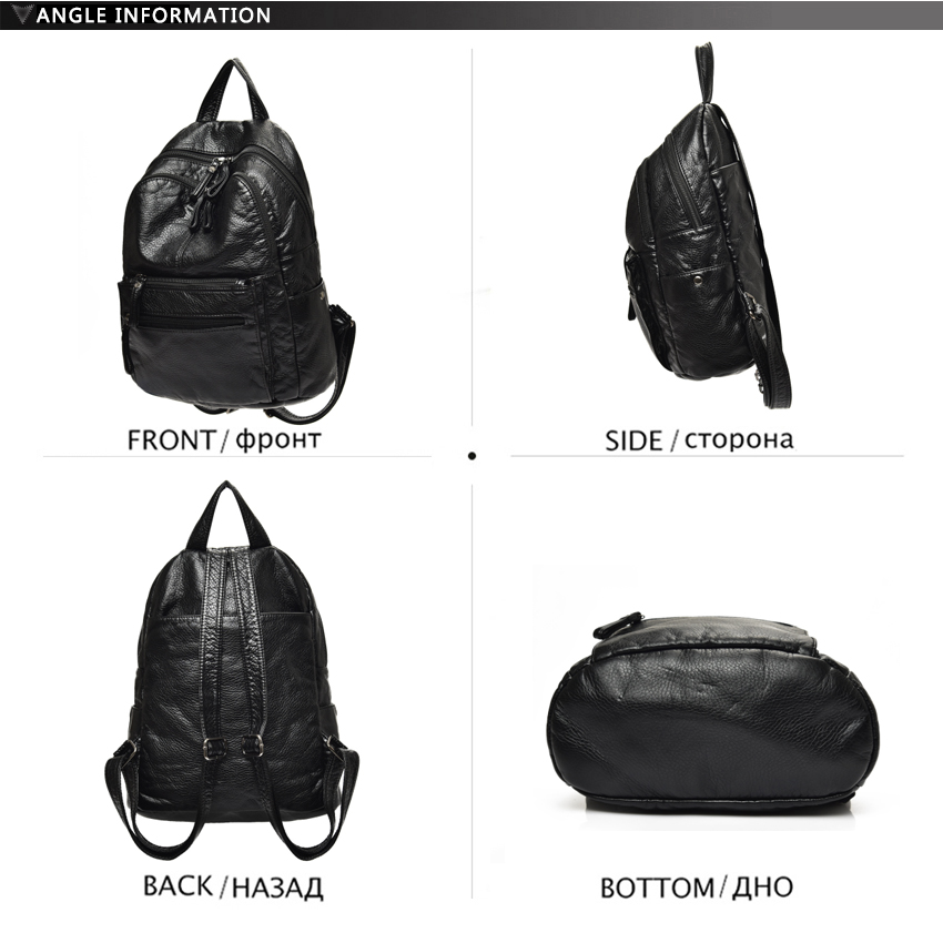 Rucksack aus gewaschenem Leder – Travel Backpack Anti Theft Bewertung und Preis