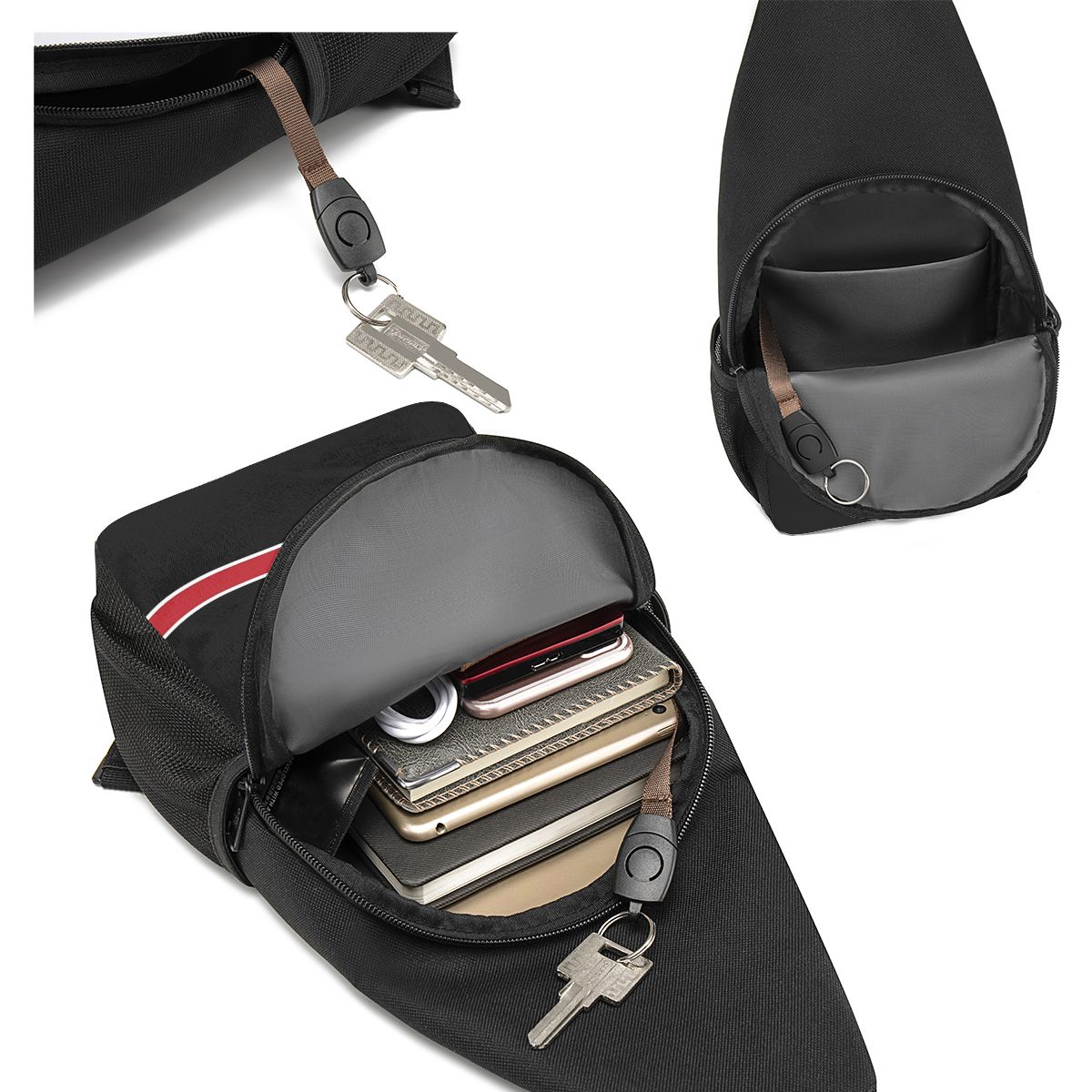 N7 Logo Brusttasche Herren Sli – Sling Backpack Shoulder Bewertung und Preis