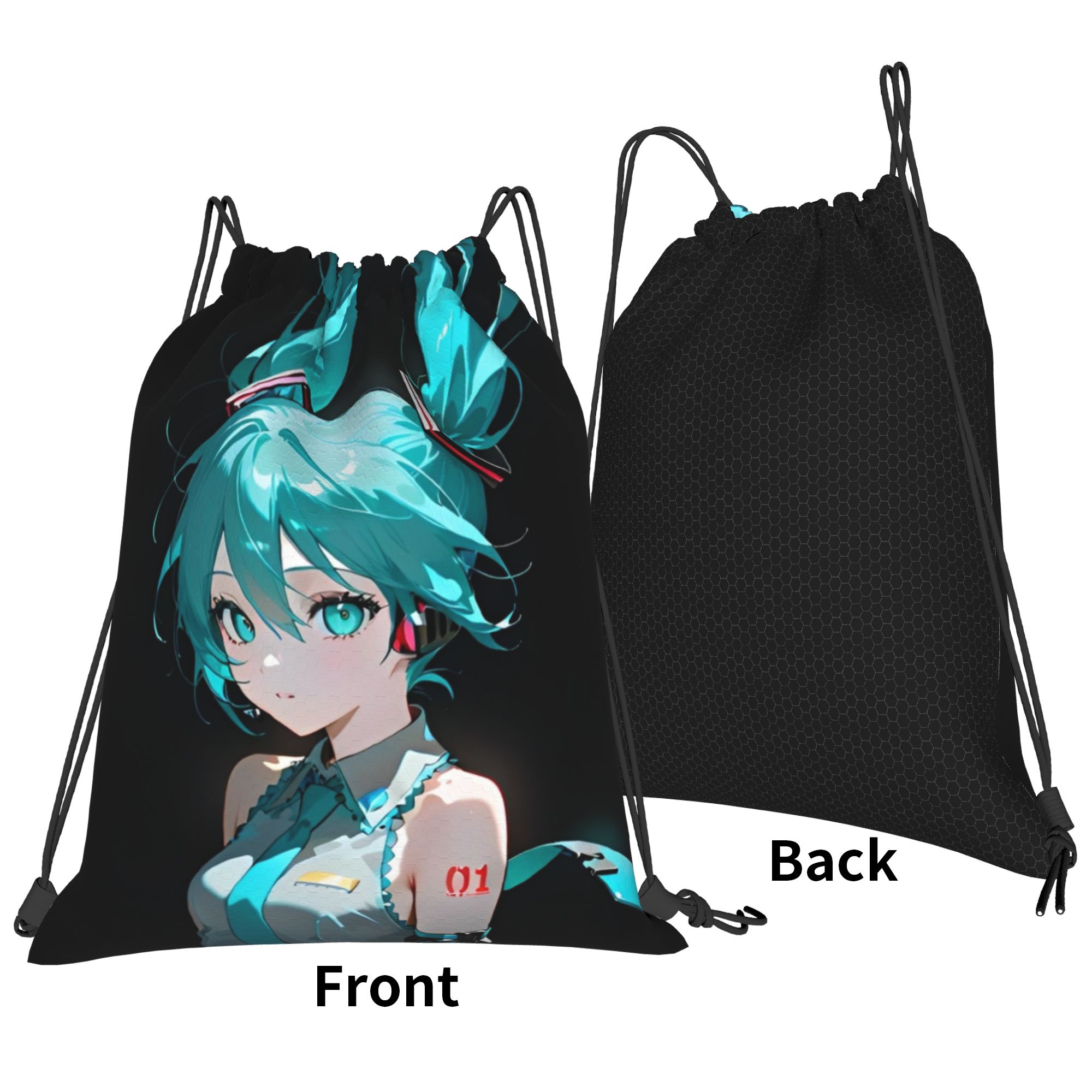 H-Hatsunes Mikus Bag Rucksack  – Drawstring Gym Bag Bewertung und Preis
